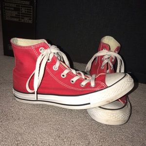 Red Hightop Converse